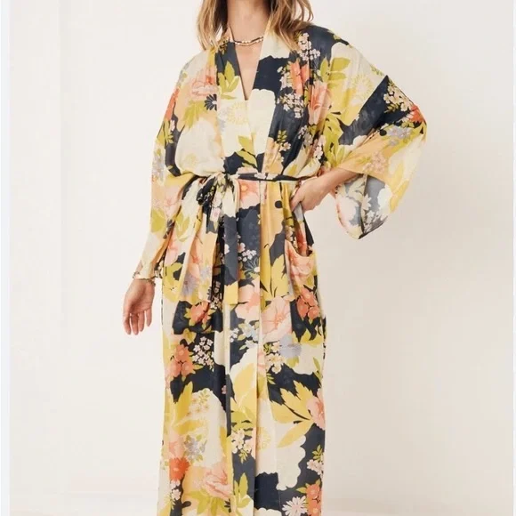Spell Tyler Maxi Robe Charcoal - Picture 4 of 8